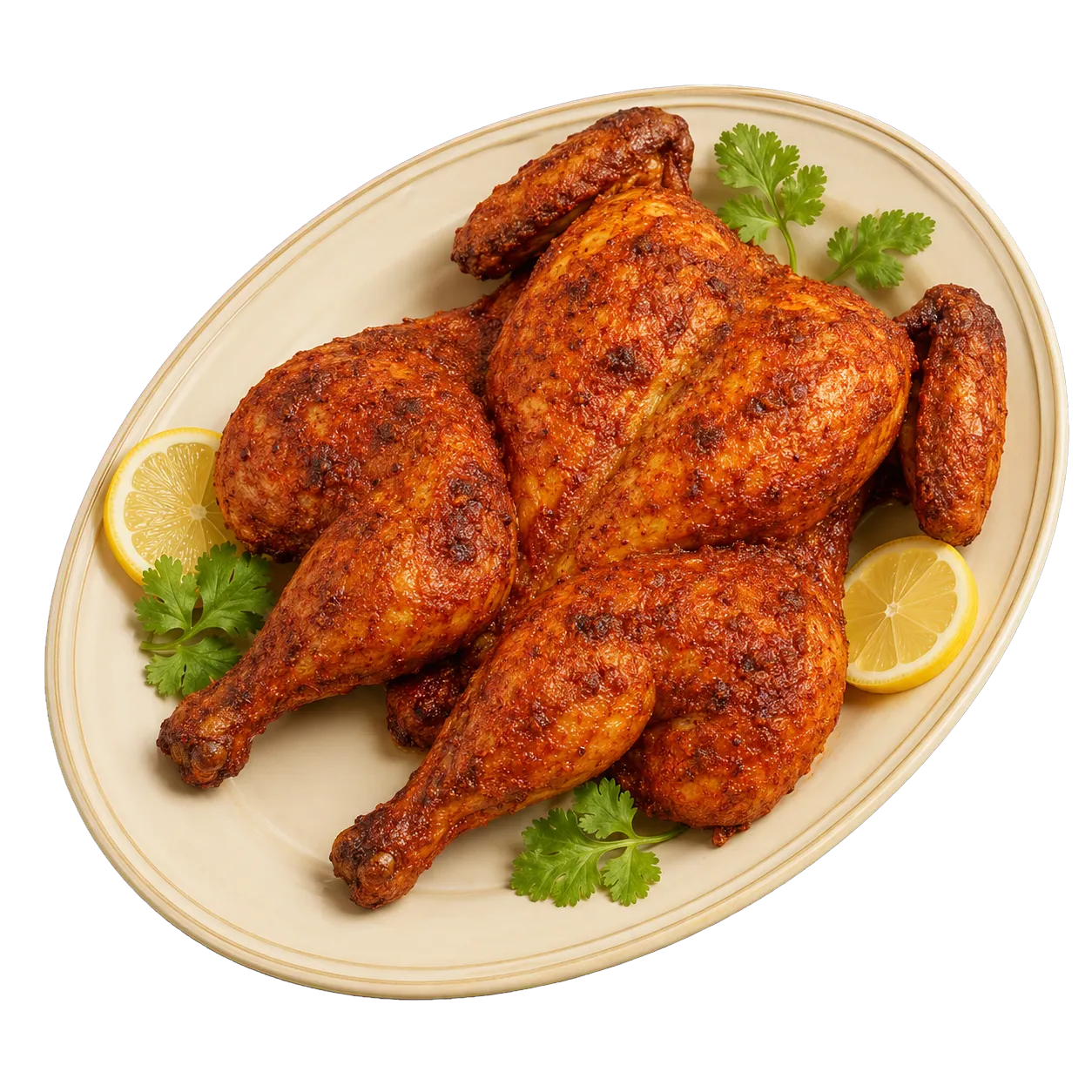 Whole spiced Lahori chicken chargah