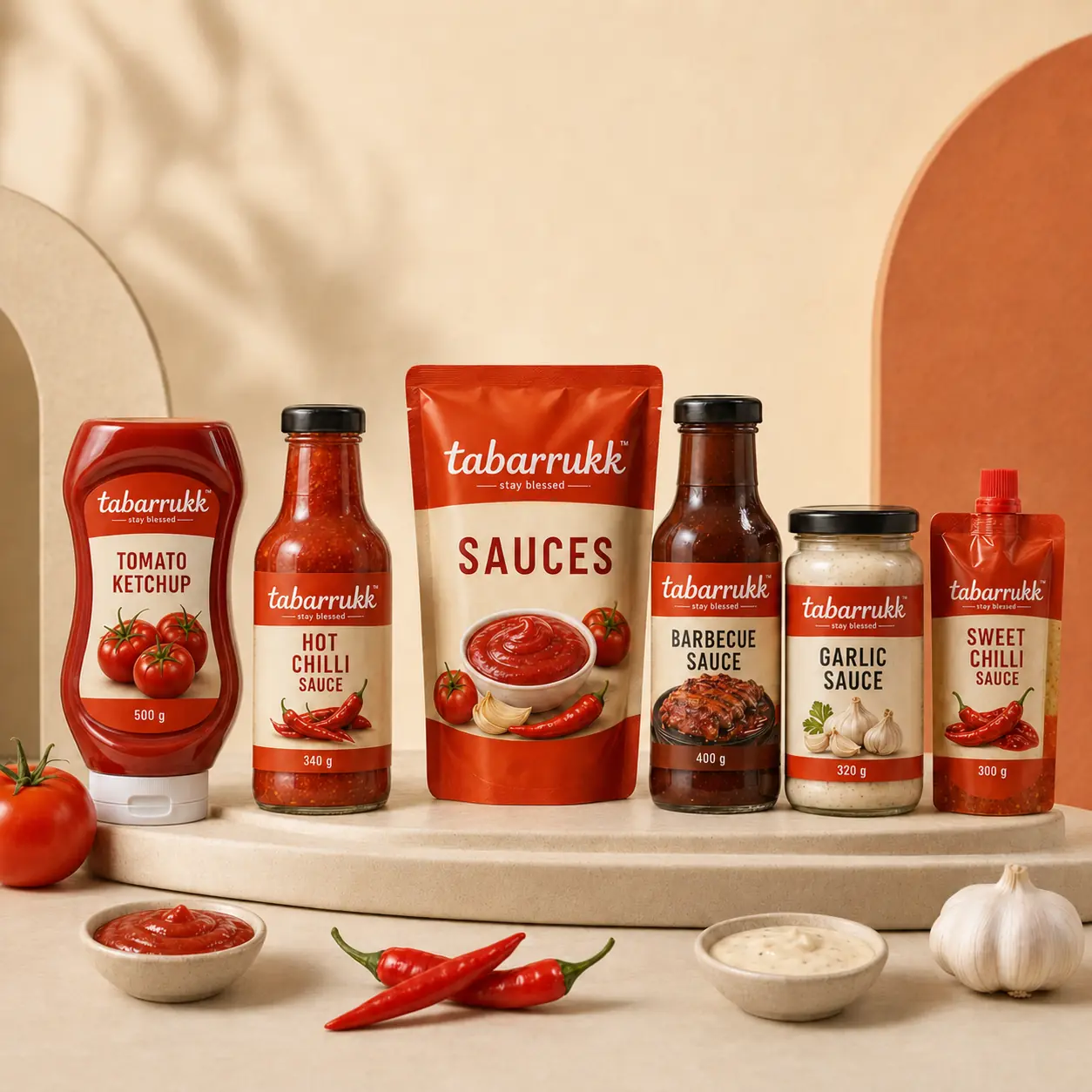 Tabarrukk Sauces product range