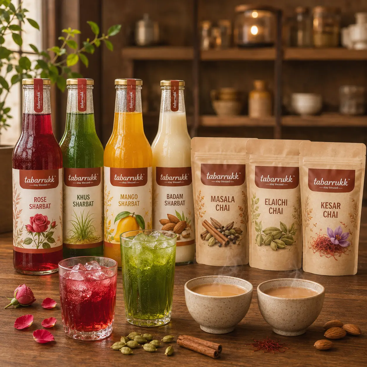 Tabarrukk Sharbats product range