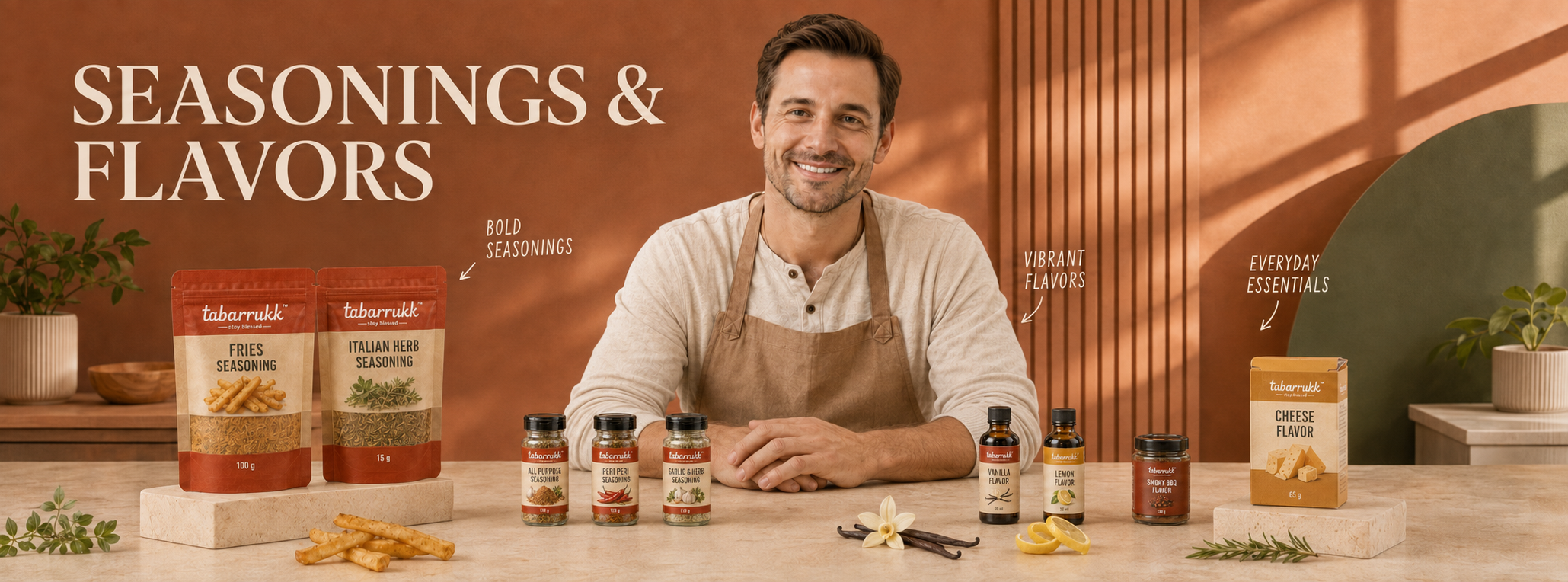 Tabarrukk Seasonings & Flavors hero banner
