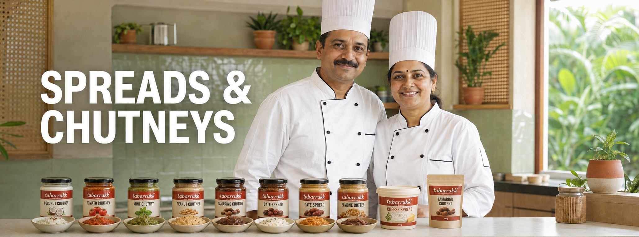 Tabarrukk Spreads & Chutneys hero banner